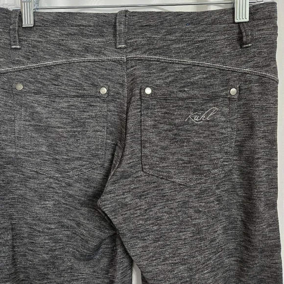 Kuhl Black/Gray Stretch Pull on Capris  Size 4 - Picture 7 of 11